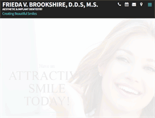 Tablet Screenshot of brookshiredental.com